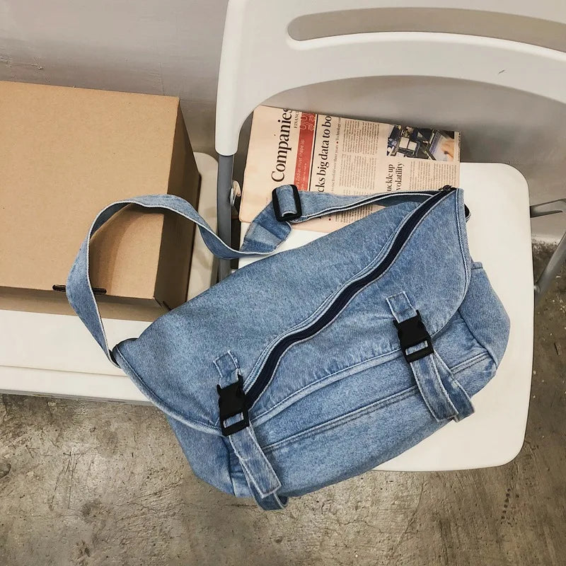 Denim Women's Shoulder Bags Jeans Ladies Handbags Casual Travel Hobos