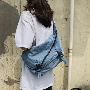Denim Women's Shoulder Bags Jeans Ladies Handbags Casual Travel Hobos
