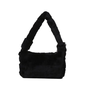 Plush Shoulder Bag High-grade Feeling Braid Handbag