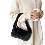 Plush Shoulder Bag High-grade Feeling Braid Handbag