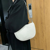 Soft Leather Shoulder Bag for Women with Chain Clutch