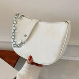 Soft Leather Shoulder Bag for Women with Chain Clutch