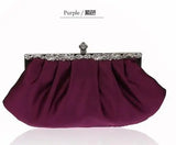 Solid Red Evening Bags Women Wedding Clutches Lady Party Tote Purse
