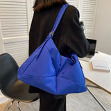 Nylon Waterproof Large Capacity Ladies Bag Solid Shoulder Bag