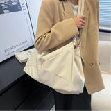 Nylon Waterproof Large Capacity Ladies Bag Solid Shoulder Bag
