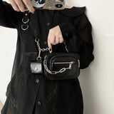 Women Small Shoulder Bags PU Leather Chain Flap Crossbody Bag