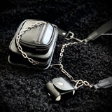 Women Small Shoulder Bags PU Leather Chain Flap Crossbody Bag