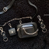 Women Small Shoulder Bags PU Leather Chain Flap Crossbody Bag