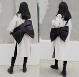 Canvas Shoulder Bags Large Capacity Bowknot Crossbody Bags