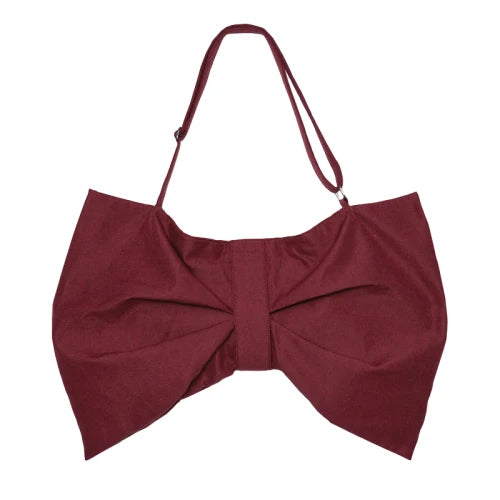 Canvas Shoulder Bags Large Capacity Bowknot Crossbody Bags