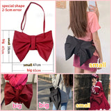 Canvas Shoulder Bags Large Capacity Bowknot Crossbody Bags