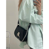 Women Chain Handbags Solid PU Leather Ladies Flap Shoulder Messenger Bag