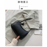 Women Small Handbags Soft PU Leather Ladies Armpit Shoulder Bags Vintage Girls