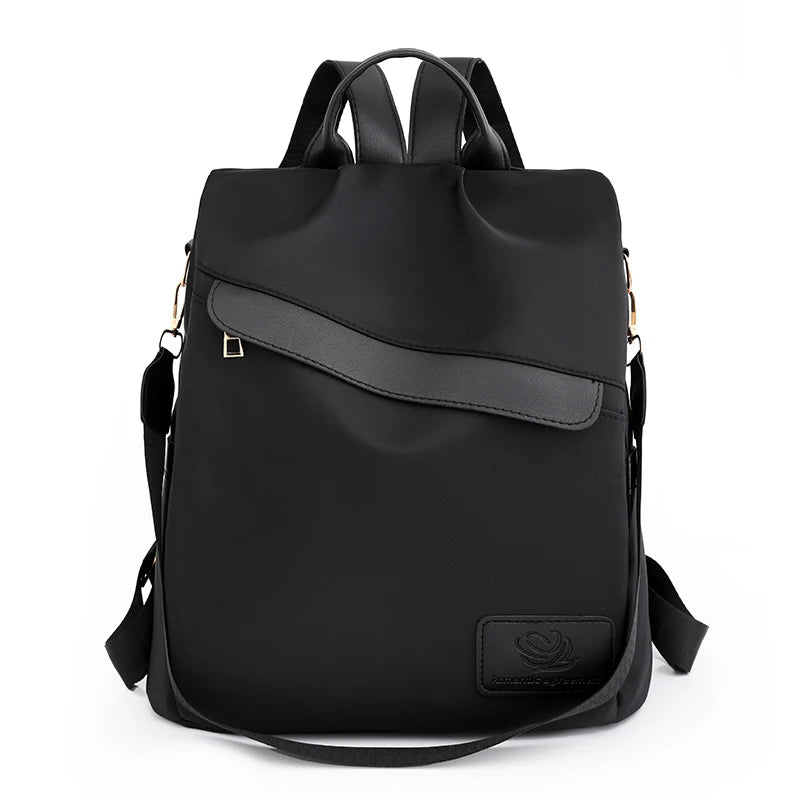 Waterproof Women's Backpack Large Capacity Nylon Bagpack Anti Theft Rucksack