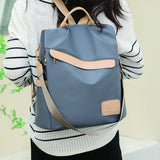 Waterproof Women's Backpack Large Capacity Nylon Bagpack Anti Theft Rucksack