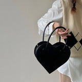 Vintage Love Heart Shoulder Bag Small Tote Purse Messenger