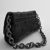 Thick Chains Women Shoulder Bags Leather Messenger Bag Female Handbags