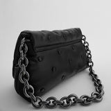 Thick Chains Shoulder Bags Leather Messenger Handbags