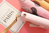 Cartoon Girls Wallet with Zipper & Wristband