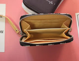 Cartoon Girls Wallet with Zipper & Wristband