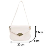 Women's Crossbody Bag Lady Flap Messenger Small Square Bag