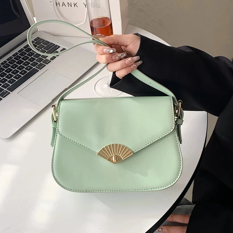 Women's Crossbody Bag Lady Flap Messenger Small Square Bag