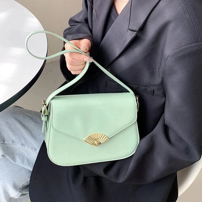 Women's Crossbody Bag Lady Flap Messenger Small Square Bag