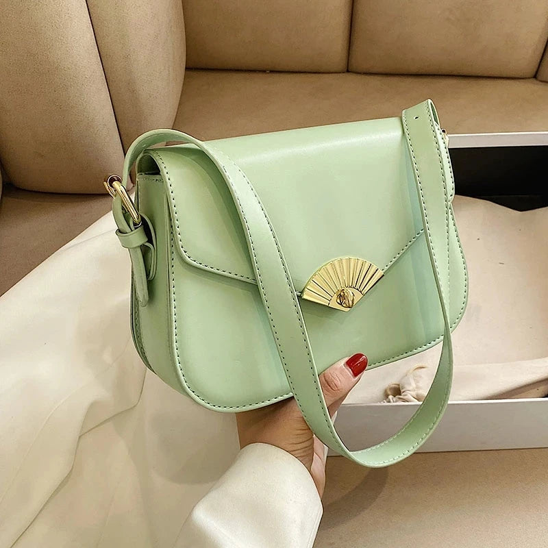 Women's Crossbody Bag Lady Flap Messenger Small Square Bag
