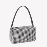 Crystal Hand Bag Ladies Small Diamond Bling Bag with Leather Handle