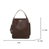 PU Leather Shoulder Bag Handbags Casual Ladies Tote Female Bucket