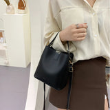 PU Leather Shoulder Bag Handbags Casual Ladies Tote Female Bucket