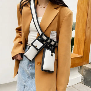 Waist Bag Bag For Women Saddle Bag PU Leather Fanny Pack Bananka Shoulder Bag