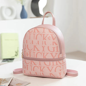 Women Stylish Leather Backpack Small Shoulder Bag Mini Bagpack Mochila