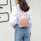 Women Stylish Leather Backpack Small Shoulder Bag Mini Bagpack Mochila