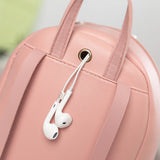 Women Stylish Leather Backpack Small Shoulder Bag Mini Bagpack Mochila