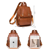Women's Anti-theft Backpack Retro Large Capacity Girl Schoolbag