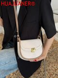 Women's Saddle Shoulder Bag Pu Leather Tote