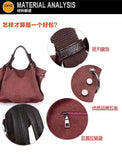 Canvas Women's Tote Handbag Large-capacity Shoulder Bag