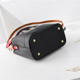 Women's Bucket Bags Pu Leather Handbags Casual Ladies Totes Messenger