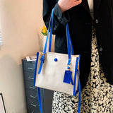 Women's Large Capacity Shoulder Bag Tote Solid Crossbody Handbag