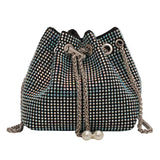 Diamond Bucket Bag Women's Shoulder Bags Ball Chain Crossbody Bag Totes