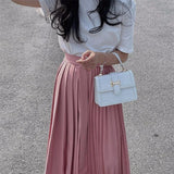 Pink Diamond Lattice Small Satchel Crossbody Bag