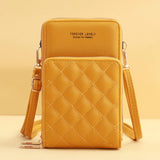 Diamond Lattice Shoulder Bag for Women Small Crossbody Messenger Clutch