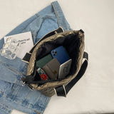 Camo Quilted Tote Bag Women Winter Handbag