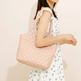 Diamond Plaid Women Shoulder Bags Solid All-match Commuter Underarm Bag