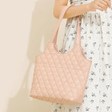 Diamond Plaid Women Shoulder Bags Solid All-match Commuter Underarm Bag