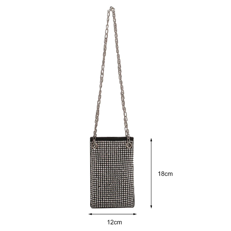 Rhinestone Shoulder Bag Evening Clutch Women Wedding Underarm Bag