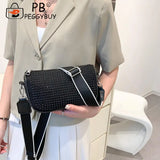 Diamond Rhinestones Shoulder Bag Small Crossbody Purse Zipper