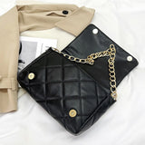 Diamond Shoulder Bags Rivet Chains Crossbody Bag Purse sac a main femme
