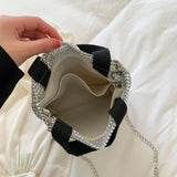 Diamond Women Shoulder Bag Small Rhinestone Chian Crossbody Bags for Women